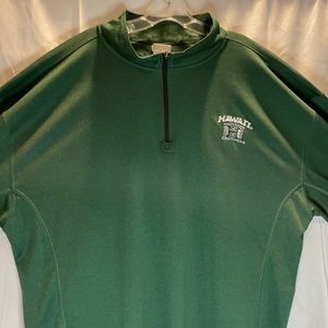 3/4 Zip University of Hawaii sweatshirt.